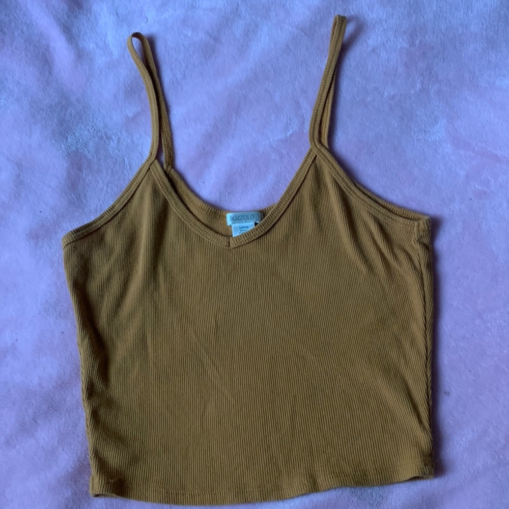 Orange Bozzolo tank top